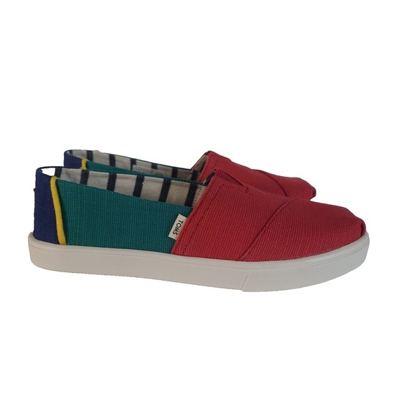 Toms Shoes - TOMS Alpargata Slip On Womens Multi Color Flats Casual 1002810419-11